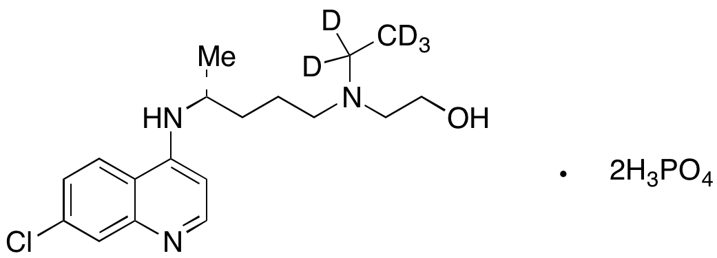 (R)-(-)-Hydroxy Chloroquine-d5 Diphosphate