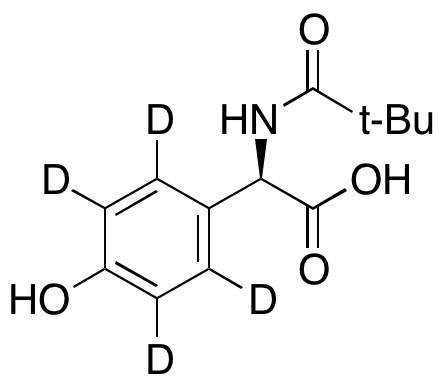 (R)-α-[(2,2-Dimethyl-1-oxopropyl)amino]-4-hydroxybenzeneacetic Acid-d4