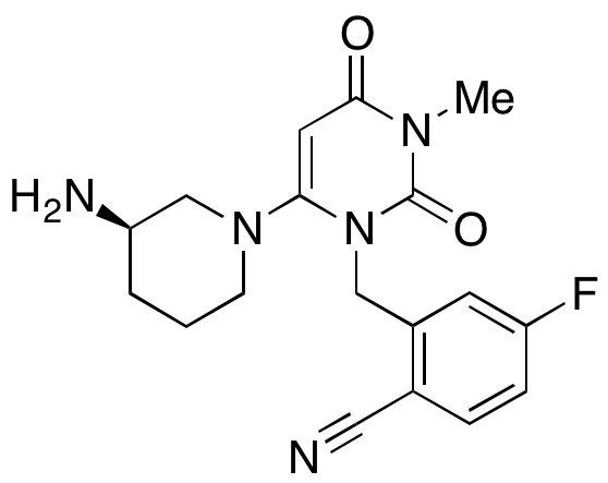 (R)-2-((6-(3-Aminopiperidin-1-yl)-3-methyl-2,4-dioxo-3,4-dihydropyrimidin-1(2H)-yl)methyl)-4-fluorobenzonitrile