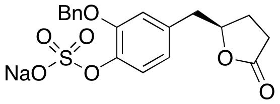 (R)-2-(Benzyloxy)-4-((5-oxotetrahydrofuran-2-yl)methyl)phenyl sulfate Sodium Salt