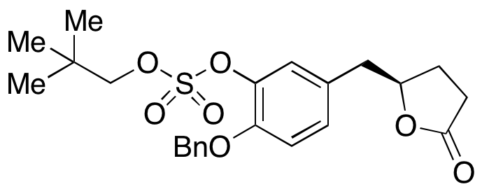 (R)-2-(Benzyloxy)-5-((5-oxotetrahydrofuran-2-yl)methyl)phenyl Neopentyl Sulfate