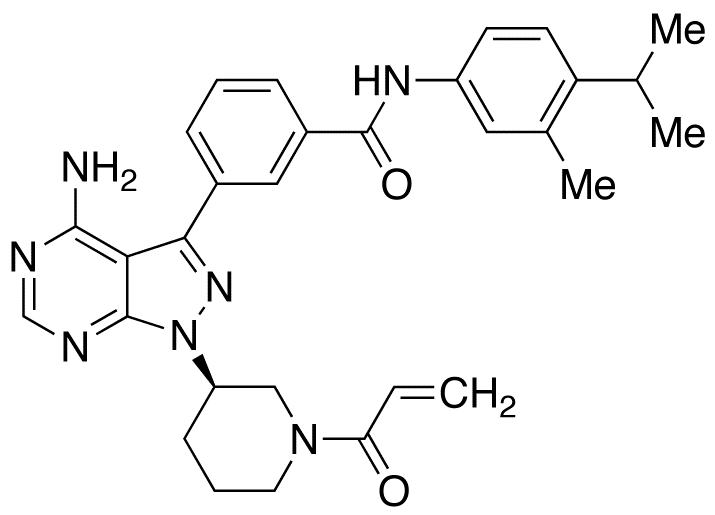 (R)-3-[1-(1-Acryloylpiperidin-3-yl)-4-amino-1H-pyrazolo[3,4-d]pyrimidin-3-yl]-N-(4-isopropyl-5-methylphenyl)benzamide