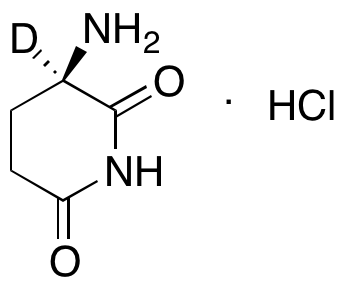 (R)-3-Amino(piperidinedione-3-d1)-2,6-dione Hydrochloride