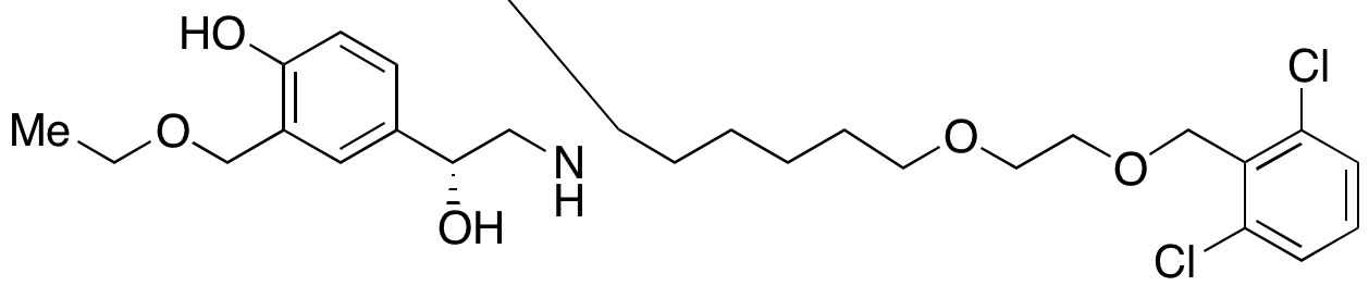 (R)-4-(2-((6-(2-((2,6-Dichlorobenzyl)oxy)ethoxy)hexyl)amino)-1-hydroxyethyl)-2-(ethoxymethyl)phenol