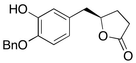 (R)-5-(4-(Benzyloxy)-3-hydroxybenzyl)dihydrofuran-2(3H)-one