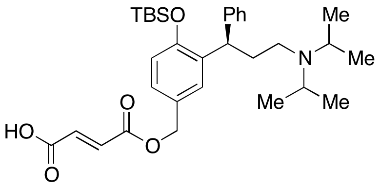 (R)-5-Hydroxymethyl Tolterodine 5-Fumarate Ester tert-Butyldimethylsilyl Ether