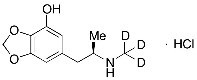 (R)-6-[2-(Methylamino)propyl]-1,3-benzodioxol-4-ol-d3 Hydrochloride