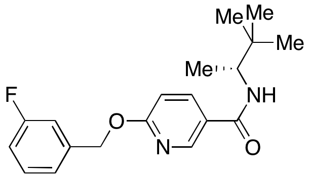 (R)-6-(3-Fluoro-benzyloxy)-N-(1,2,2-trimethyl-propyl)-nicotinamide