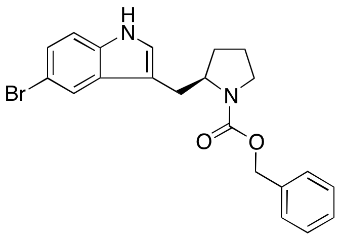 (R)-Benzyl 2-((5-bromo-1H-indol-3-yl)methyl)pyrrolidine-1-carboxylate