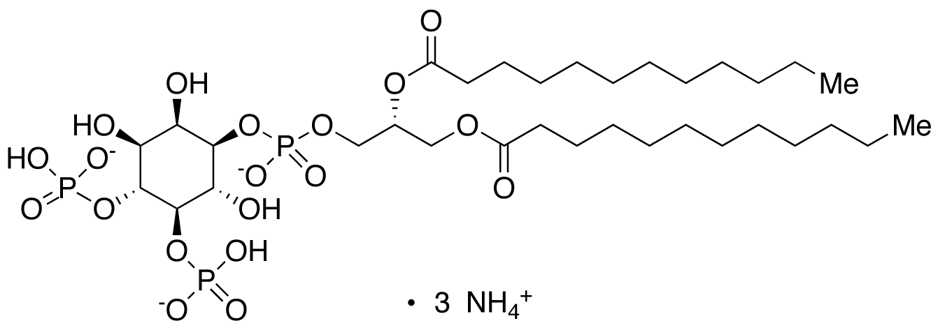 (R)-D-myo-Inositol-1-(2,3-dilauroyloxy-propyl-hydrogenphosphate)-3,4-diphosphate Triammonium Salt