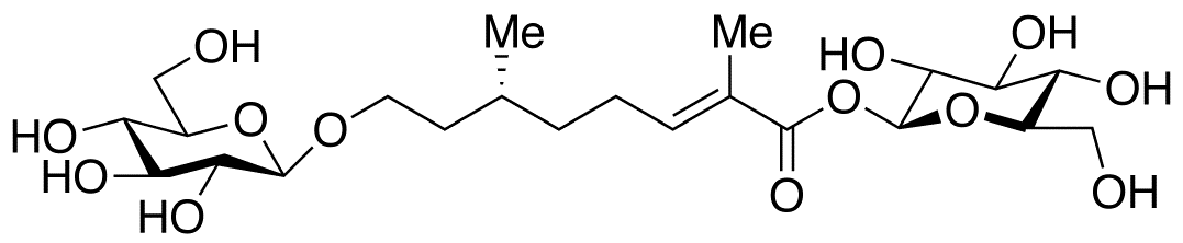 [R-(E)]-1-[8-(β-D-Glucopyranosyloxy)-2,6-dimethyl-2-octenoate] β-D-Glucopyranose