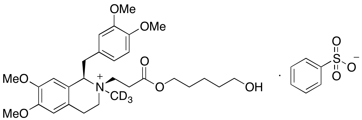 (R)-Laudanosine-d3 N-3-((5-Hydroxypentyl)oxy)-3-oxopropyl Benzenesulfonate