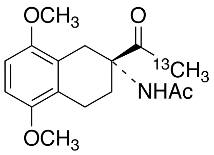 (R)-N-(2-acetyl-1,2,3,4-tetrahydro-5,8-dimethoxy-2-naphthalenyl)-acetamide-13C