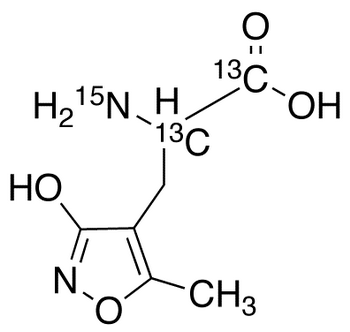 (R,S)-α-Amino-3-hydroxy-5-methyl-4-isoxazolepropionic Acid-13C2,15N