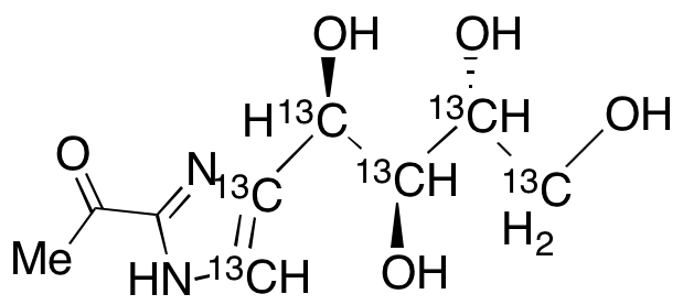 (R,S,R)-2-Acetyl-4-(1,2,3,4-tetrahydroxybutyl)-imidazole-13C6