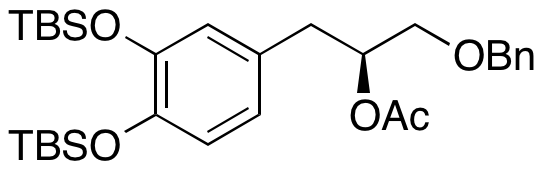 (S)-1-(Benzyloxy)-3-(3,4-bis((tert-butyldimethylsilyl)oxy)phenyl)propan-2-yl acetate