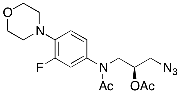 (S)-1-Azido-3-(N-(3-fluoro-4-morpholinophenyl)acetamido)propan-2-yl Acetate