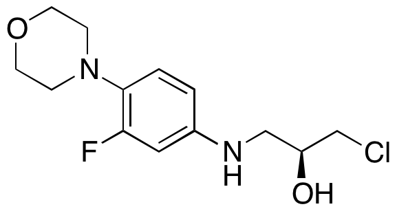 (S)-1-Chloro-3-((3-fluoro-4-morpholinophenyl)amino)propan-2-ol