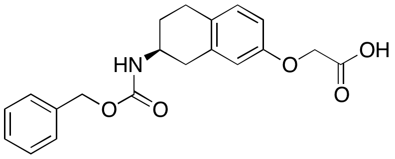 (S)-2-((7-(((Benzyloxy)carbonyl)amino)-5,6,7,8-tetrahydronaphthalen-2-yl)oxy)acetic Acid