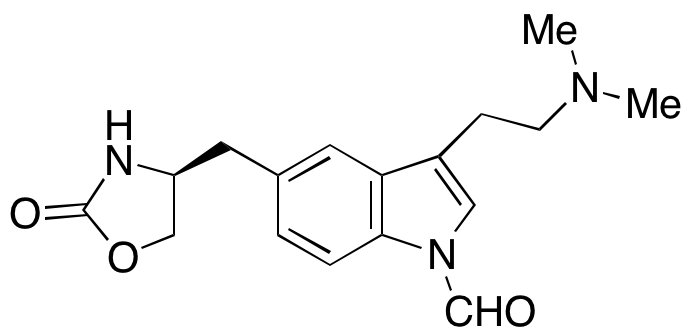 (S)-3-(2-(Dimethylamino)ethyl)-5-((2-oxooxazolidin-4-yl)methyl)-1H-indole-1-carbaldehyde