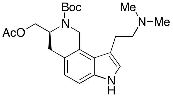 (S)-3-(Acetoxymethyl)-9-(2-(dimethylamino)ethyl)-3,4-dihydro-1H-pyrrolo[2,3-h]isoquinoline-2(7H)-carboxylic Acid tert-Butyl Ester