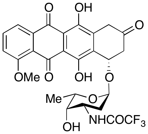 (S)-3,4-Dihydro-5,12-dihydroxy-7-methoxy-4-[[2,3,6-trideoxy-3-[(trifluoroacetyl)amino]-α-L-lyxo-hexopyranosyl]oxy]-2,6,11(1H)-naphthacenetrione