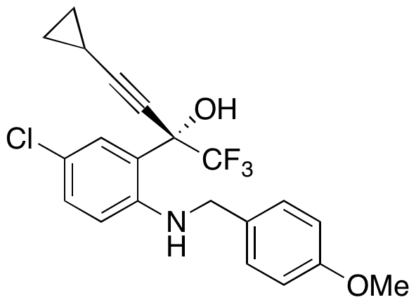 (S)-5-Chloro-α-(cyclopropylethynyl)-2-[[(4-methoxyphenyl)methyl]amino]-α-(trifluoromethyl)benzenemethanol