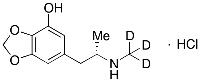 (S)-6-[2-(Methylamino)propyl]-1,3-benzodioxol-4-ol-d3 Hydrochloride