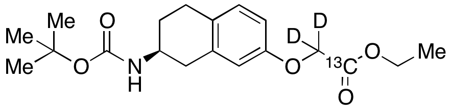 (S)-Ethyl 2-((7-((tert-Butoxycarbonyl)amino)-5,6,7,8-tetrahydronaphthalen-2-yl)oxy)acetate-13C, d2