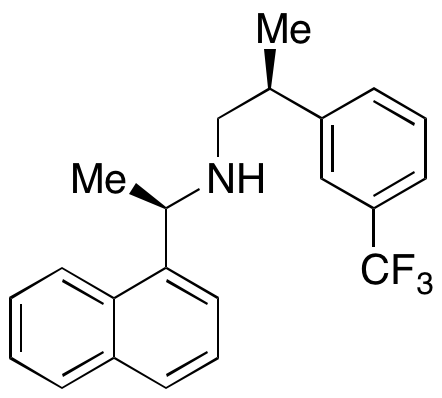 (S)-N-((R)-1-(Naphthalen-1-yl)ethyl)-2-(3-(trifluoromethyl)phenyl)propan-1-amine