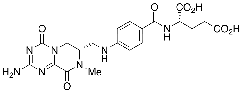 (S)-N-[4-[[((S)-2-Amino-6,7,8,9-tetrahydro-8-methyl-4,9-dioxo-4H-pyrazino[1,2-a]-1,3,5-triazin-7-yl)methyl]amino]benzoyl]-L-glutamic Acid