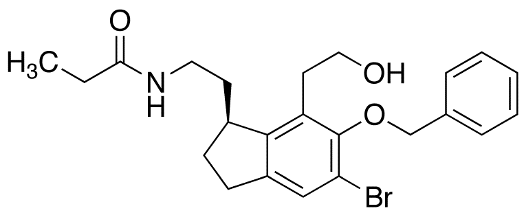 (S)-N-[6-Benzyloxy-5-bromo-7-(2-hydroxyethyl)-2,3-dihydro-1H-inden-1-ylidene)ethyl]propanamide