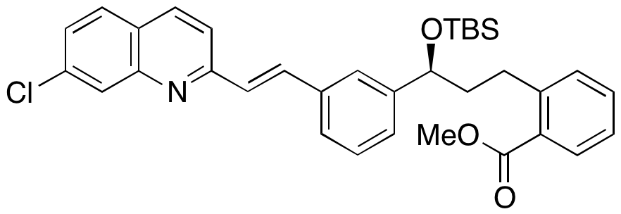 (S,E)-2-(3-((tert-Butyldimethylsilyl)oxy)-3-(3-(2-(7-chloroquinolin-2-yl)vinyl)phenyl)propyl)benzoic Acid Methyl Ester