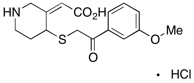 (Z)-2-(4-((2-(3-Methoxyphenyl)-2-oxoethyl)thio)piperidin-3-ylidene)acetic Acid Hydrochloride