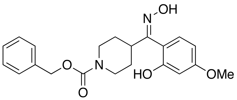 (Z)-2-(5-Methoxy)phenol 4-(N-Benzyloxycarbonyl)piperidinyl-methanone Oxime