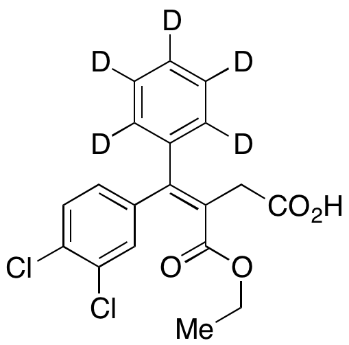 (Z)-4-(3,4-Dichlorophenyl)-3-(ethoxycarbonyl)-4-phenyl-d5-but-3-enoic Acid