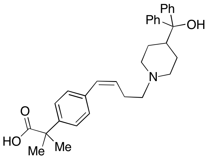 (Z)-4-[4-[4-(Hydroxydiphenylmethyl)-1-piperidinyl]-1-buten-1-yl]-α,α-dimethyl-benzeneacetic Acid