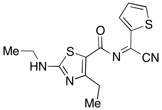 (Z)-N-(4-Ethyl-2-(ethylamino)thiazole-5-carbonyl)thiophene-2-carbimidoyl Cyanide