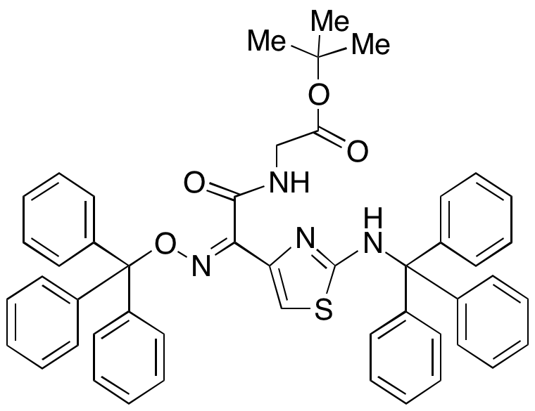 (Z)-tert-Butyl 2-(2-(2-(Tritylamino)thiazol-4-yl)-2-((trityloxy)imino)acetamido)acetate