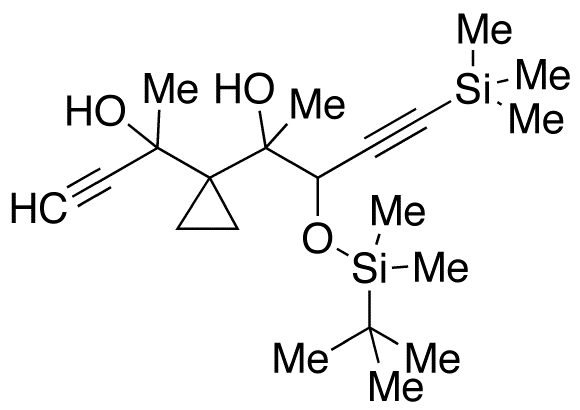 α-[1-[tert-Butyldimethylsilyloxy]-3-(trimethylsilyl)-2-propynyl]-α’-ethynyl-α,α’-dimethyl-1,1-cyclopropanedimethanol