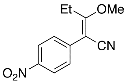 α-(1-Methoxypropylidene)-4-nitro-benzeneacetonitrile