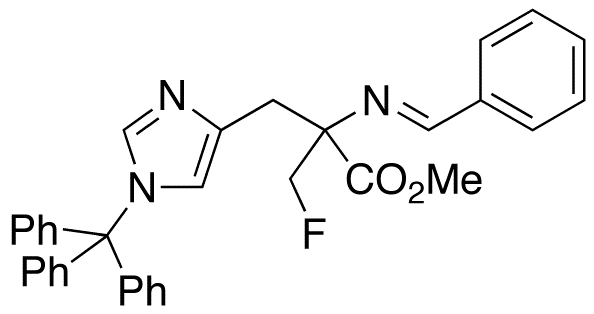 α-(Fluoromethyl)-N-(phenylmethylene)-1-trityl-histidine Methyl Ester