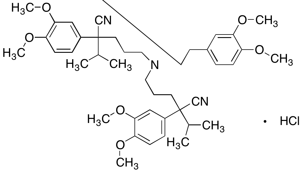 α,α’-[[[2-(3,4-Dimethoxyphenyl)ethyl]imino]di-3,1-propanediyl]bis[3,4-dimethoxy-α-(1-methylethyl)benzeneacetonitrile Monohydrochloride