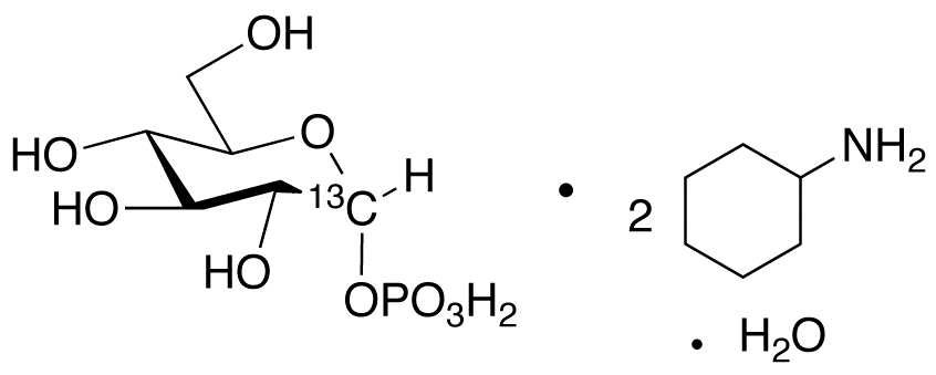 α-D-Glucopyranose-1-13C 1-(Dihydrogen phosphate) Cyclohexanamine Monohydrate