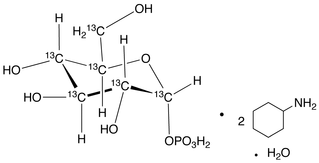 α-D-Glucopyranose-13C6 1-(Dihydrogen phosphate) Cyclohexanamine Monohydrate