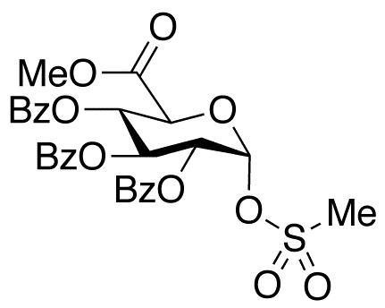 α-D-Glucopyranuronic Acid Methyl Ester 2,3,4-Tribenzoate 1-Methanesulfonate