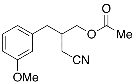 β-[(Acetyloxy)methyl]-3-methoxy-benzenebutanenitrile