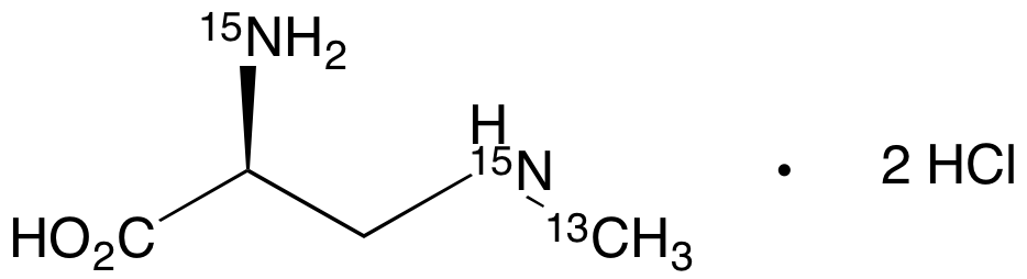 β-Methylamino-L-alanine-13C,15N2 Dihydrochloride