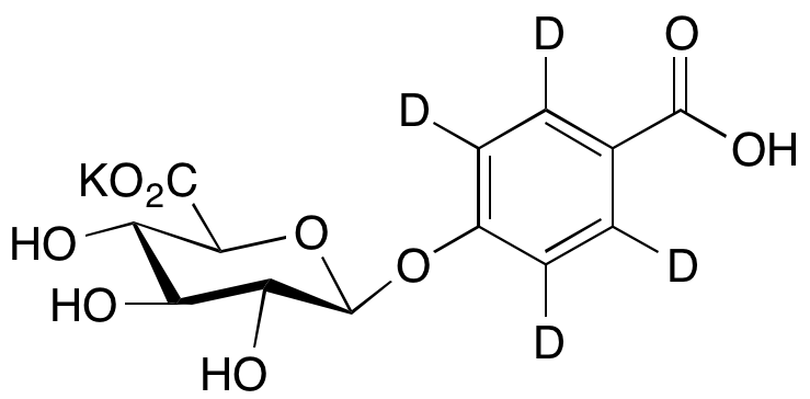 (p-Salicylic Acid-d4) 4-Glucuronide Potassium Salt