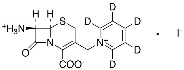 1-[[(6R,7R)-7-Amino-2-carboxy-8-oxo-5-thia-1-azabicyclo[4.2.0]oct-2-en-3-yl]methyl]pyridinium-d5 Iodide